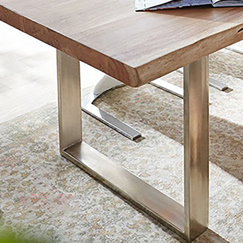 Pine Wood Home Dining Table Industrial Rectangle Kitchen Table