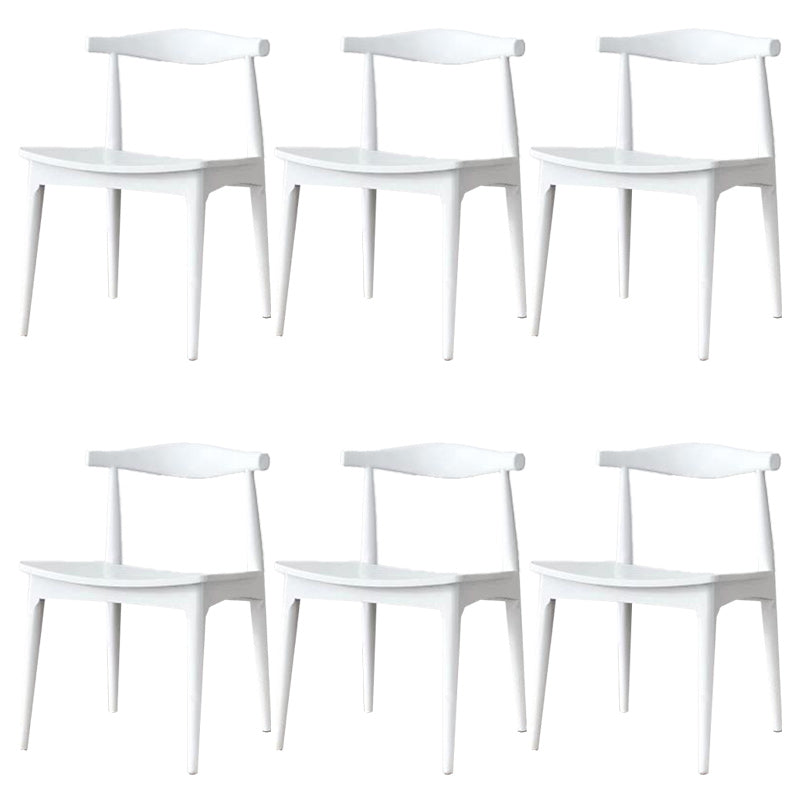 Solid Wood Open Back Side Chair Industrial Dining Side Chair