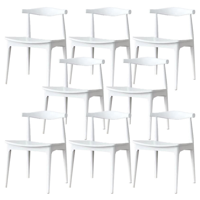 Solid Wood Open Back Side Chair Industrial Dining Side Chair