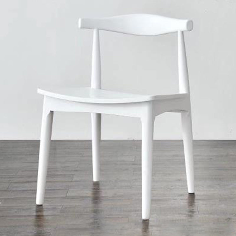 Solid Wood Open Back Side Chair Industrial Dining Side Chair