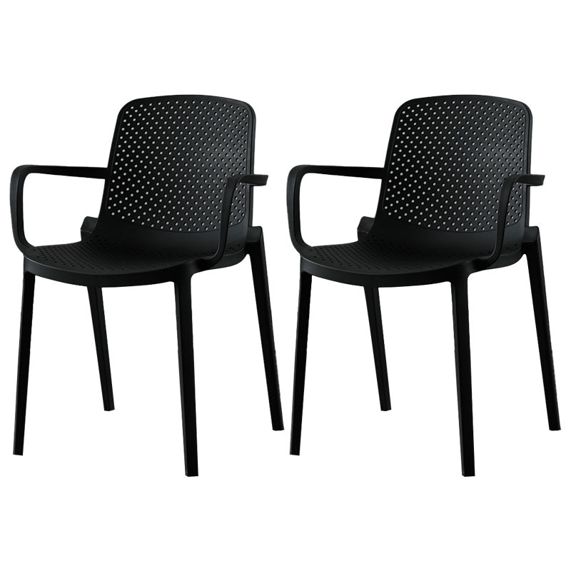Modern Plastic Chair Parsons Chair in Matte Finish for Kitchen