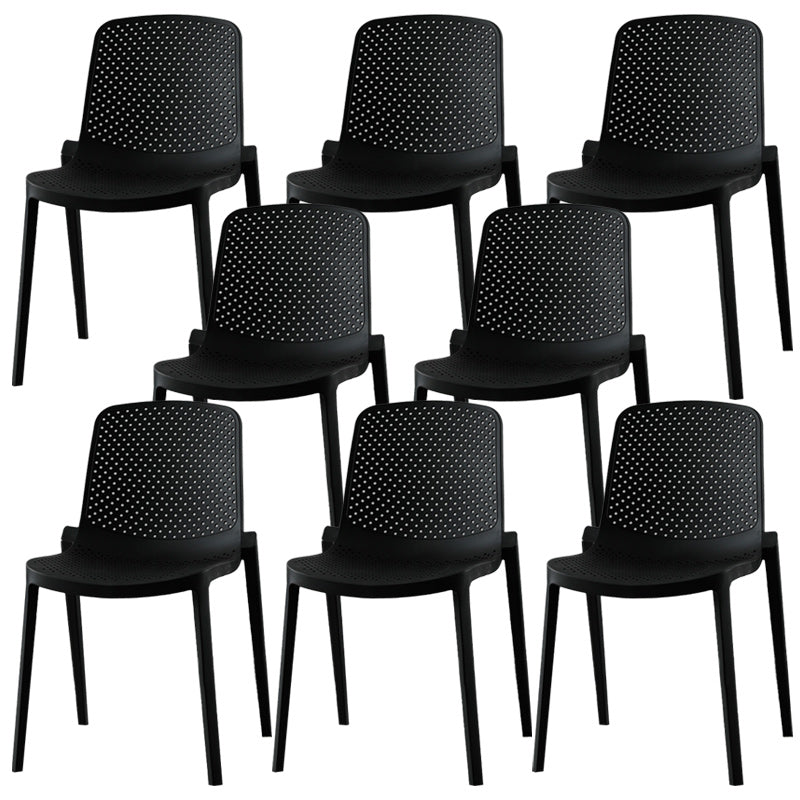 Modern Plastic Chair Parsons Chair in Matte Finish for Kitchen