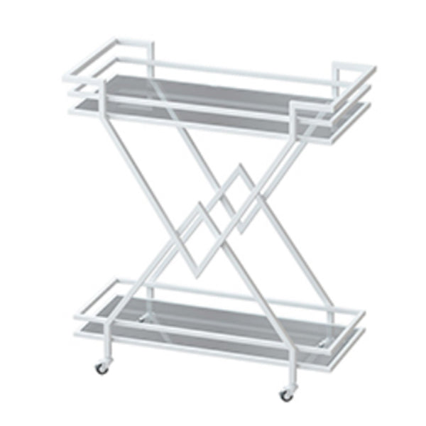 Rolling Contemporary Style Prep Table Metal Prep Table for Kitchen