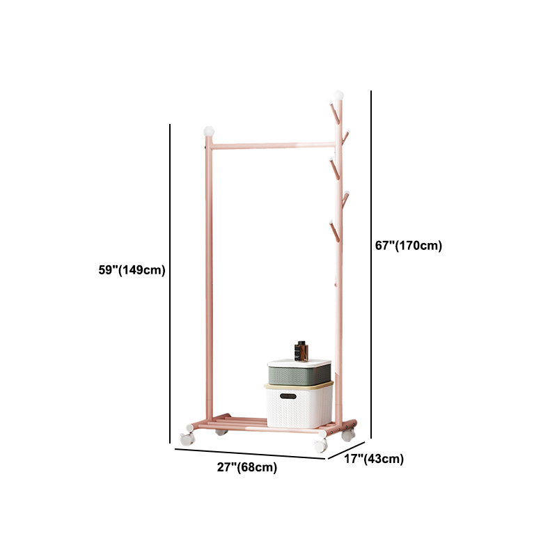 Contemporary Style Wardrobe 1-Teir Metal Wardrobe Closet for Bedroom