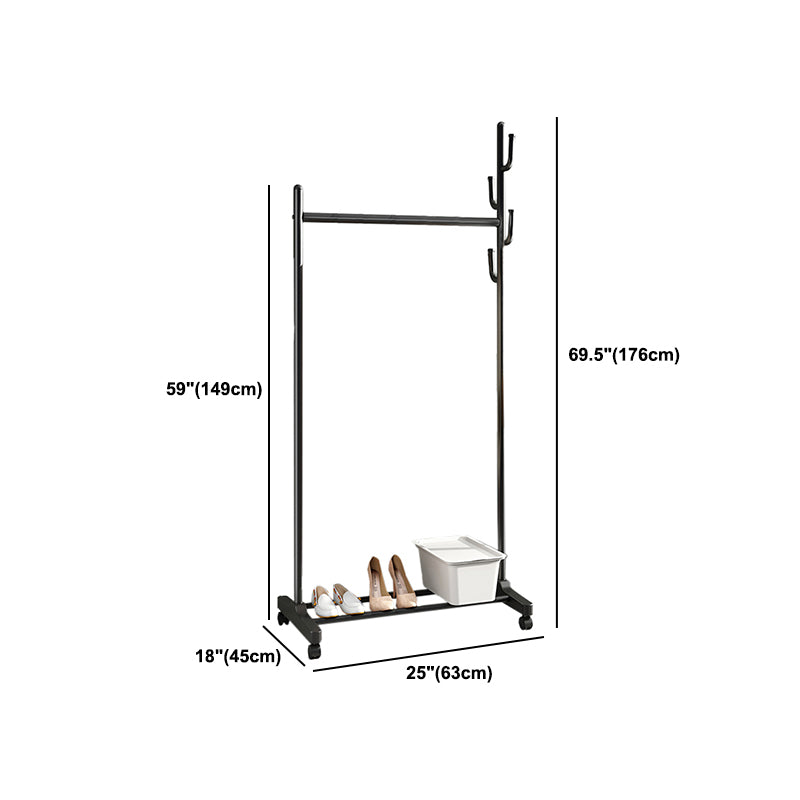 Contemporary Style Wardrobe 1-Teir Metal Wardrobe Closet for Bedroom