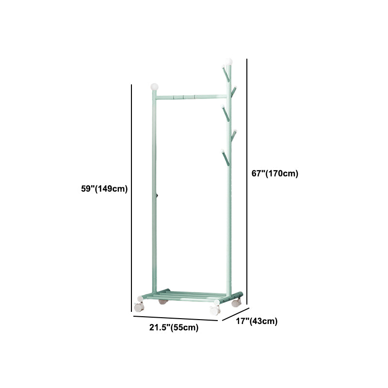 Contemporary Style Wardrobe 1-Teir Metal Wardrobe Closet for Bedroom
