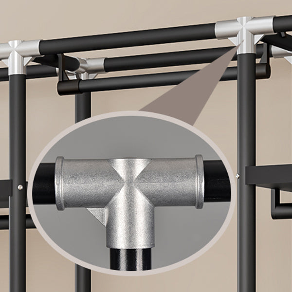 Steel Frame Wardrobe Armoire Contemporary Style Wardrobe Cabinet for Home