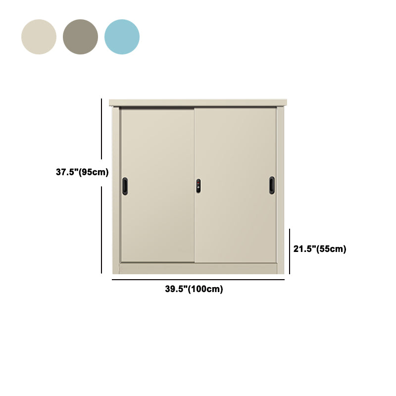 Contemporary Style Wardrobe Metal 1-Door Wardrobe Closet for Bedroom
