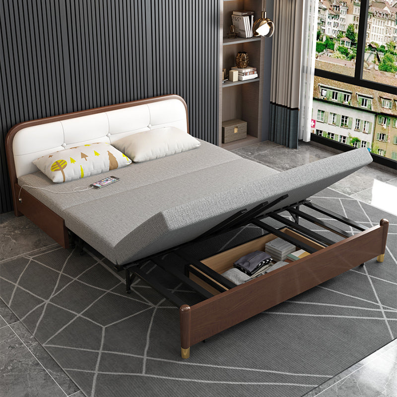 Contemporary Convertible Armless Cotton Blend Bed Sofa Couch