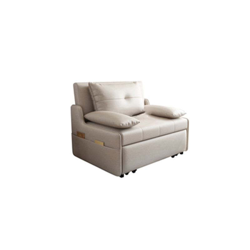 Convertible Contemporary Cotton Blend Bed Sofa Couch in Gray