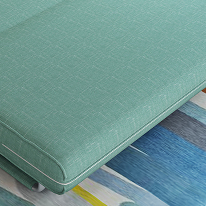Contemporary Convertible Armless Bed Sofa Couch with Pillows