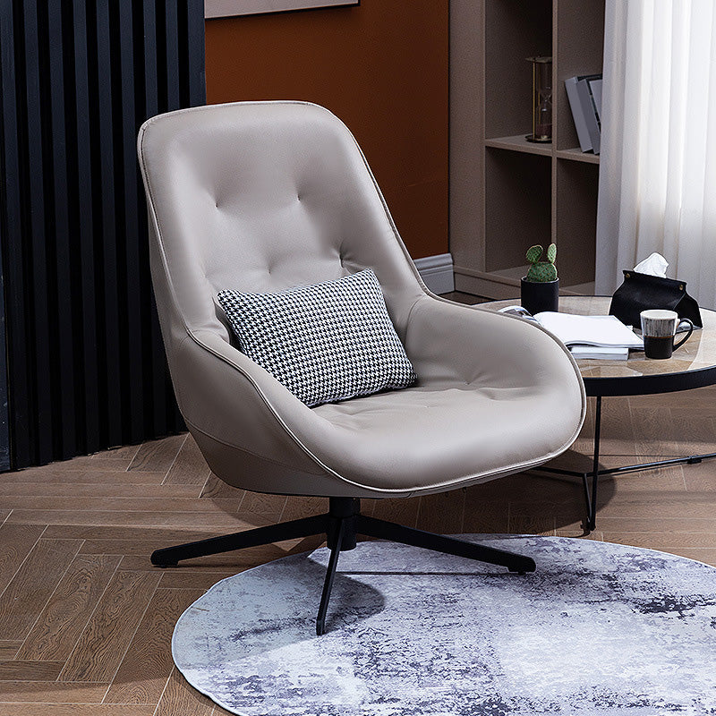 22.44"Wide x 22.44"Deep Bonded Leather Armless Chair with Spider Base