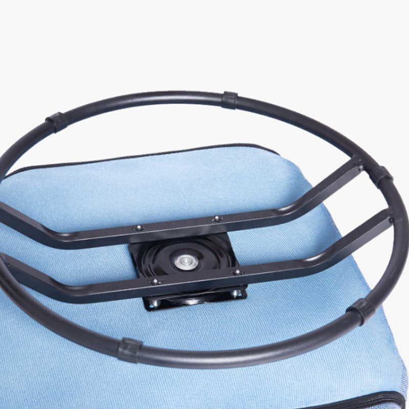 Linen Blend Sewn Pillow Back Chair for Apartment 21.65" Long