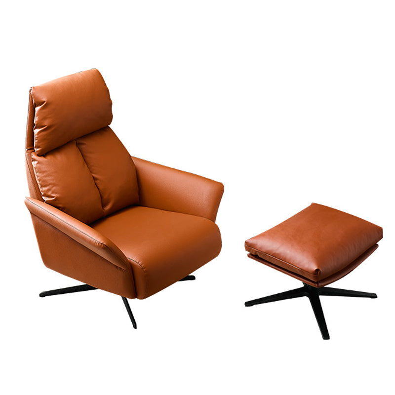 Solid Color Swivel Chair with Black Legs Arms Included Room Chair for Living Room