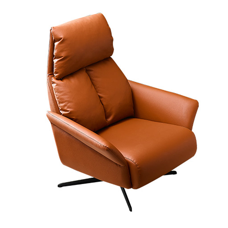 Solid Color Swivel Chair with Black Legs Arms Included Room Chair for Living Room