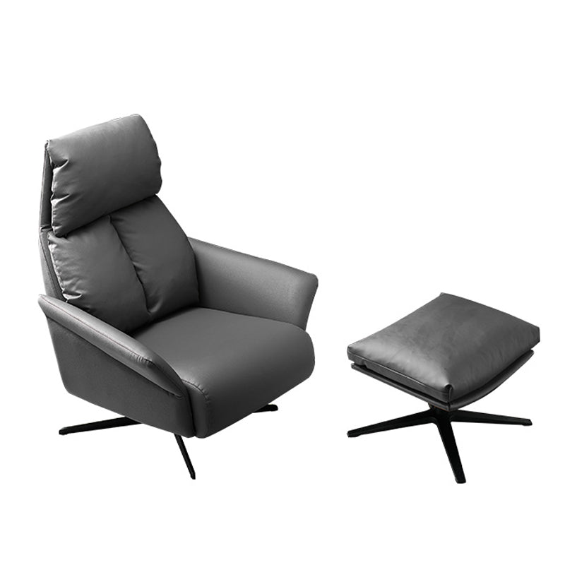 Solid Color Swivel Chair with Black Legs Arms Included Room Chair for Living Room