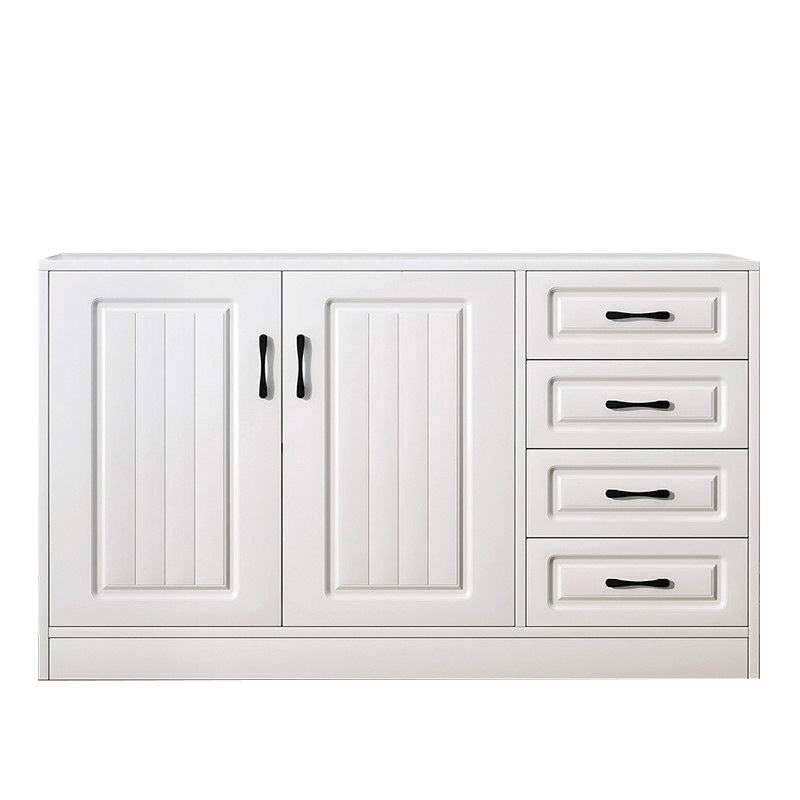 Modern Rectangle White Manufactured Wood Water Resistant Chest