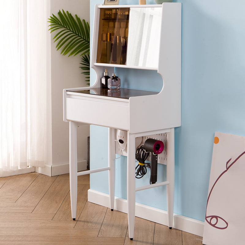 Mirrored Glass Drawers Make-up Vanity with Storage for Bedroom
