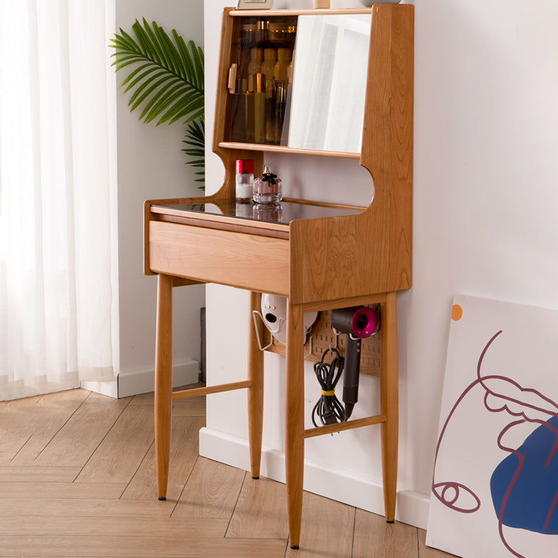 Mirrored Glass Drawers Make-up Vanity with Storage for Bedroom