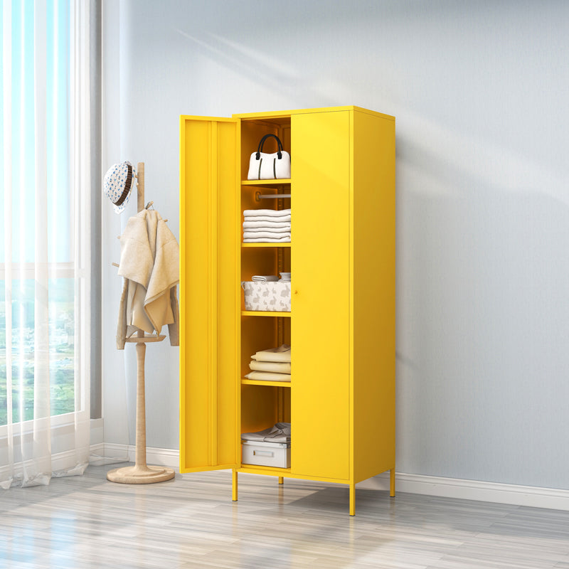 Contemporary Style Wardrobe Metal Bedroom Wardrobe Closet With Legs