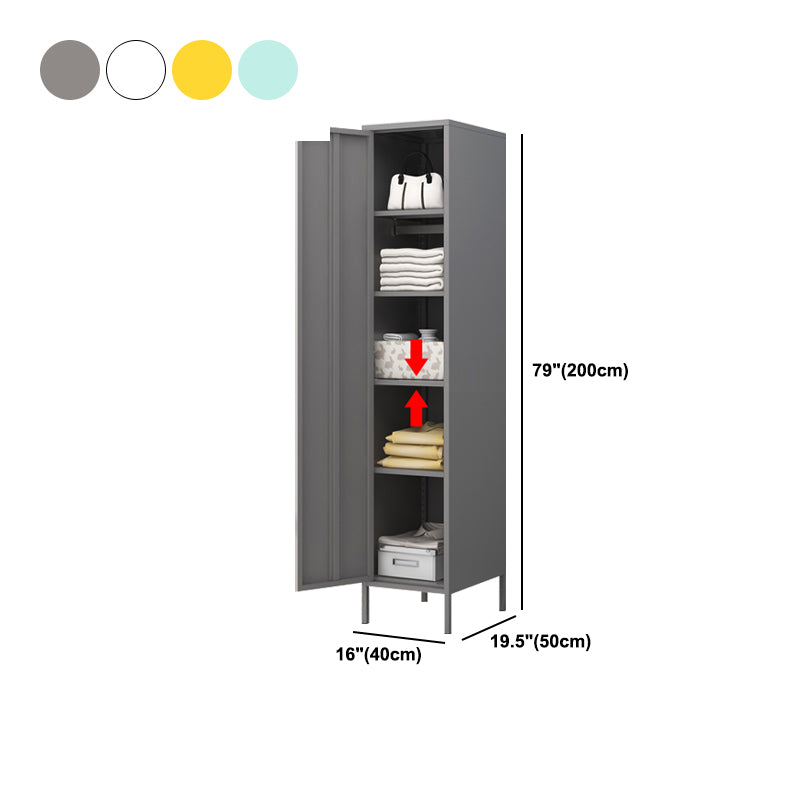 Contemporary Style Wardrobe Metal Bedroom Wardrobe Closet With Legs