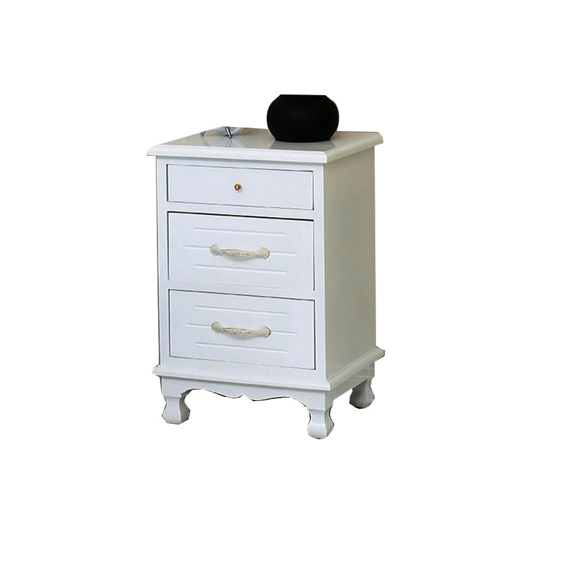 White Vertical Lingerie Chest Modern Solid Wood Storage Chest Dresser