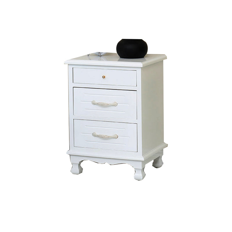 White Vertical Lingerie Chest Modern Solid Wood Storage Chest Dresser