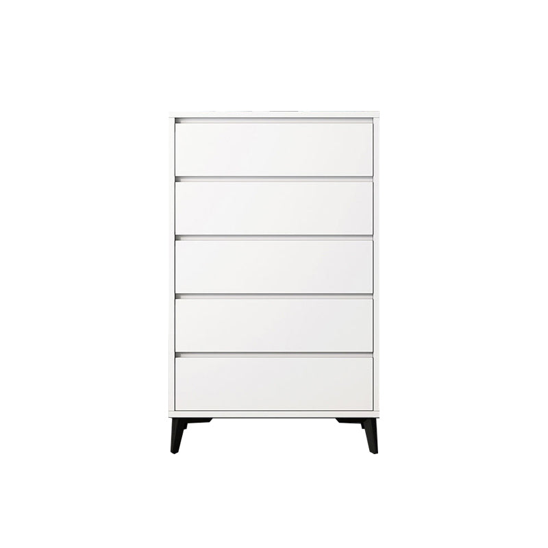 16" D Modern Storage Chest Wooden Storage Chest Dresser in White and Grey