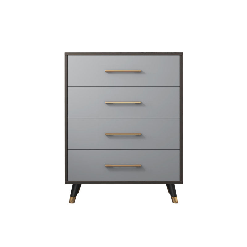 Traditional Style Chest Grey Bedroom Storage Chest with 3 / 4 / 5 Drawers