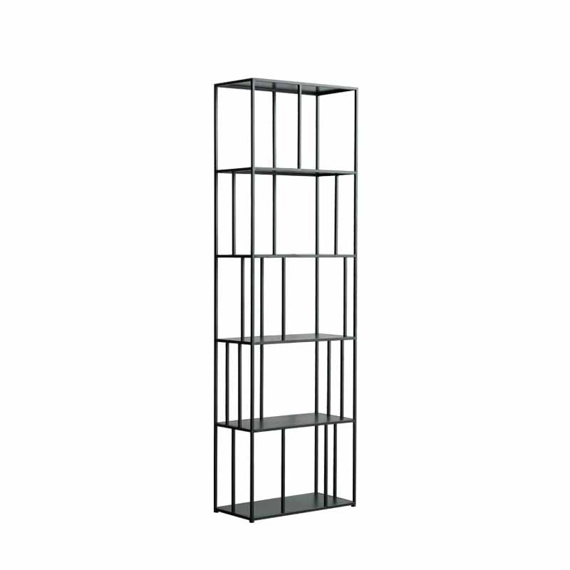 Modern Style Bookcase Open Back Metal Bookshelf for Home Office