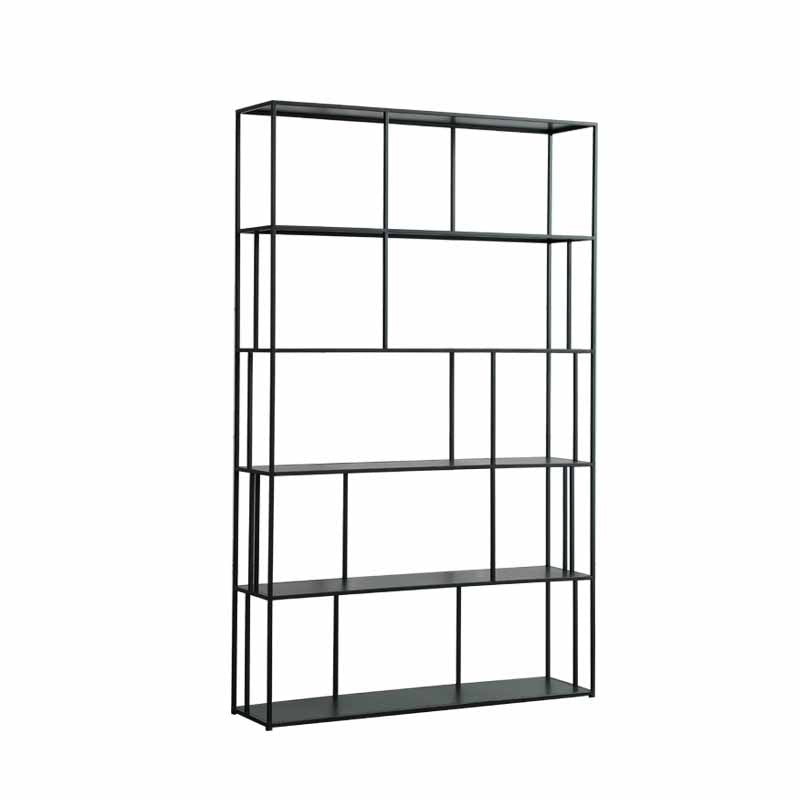 Modern Style Bookcase Open Back Metal Bookshelf for Home Office