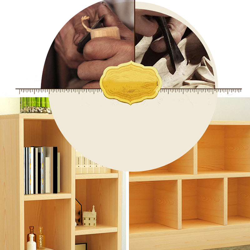 Modern Wood Bookcase, Geometric Bookshelf for Any Room, 9.5" W