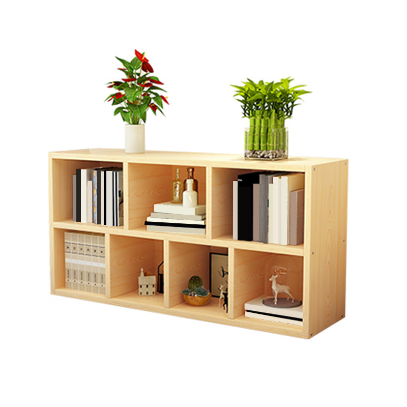 Modern Wood Bookcase, Geometric Bookshelf for Any Room, 9.5" W