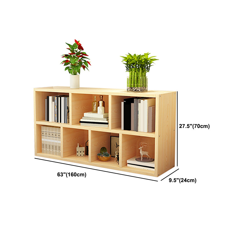 Modern Wood Bookcase, Geometric Bookshelf for Any Room, 9.5" W