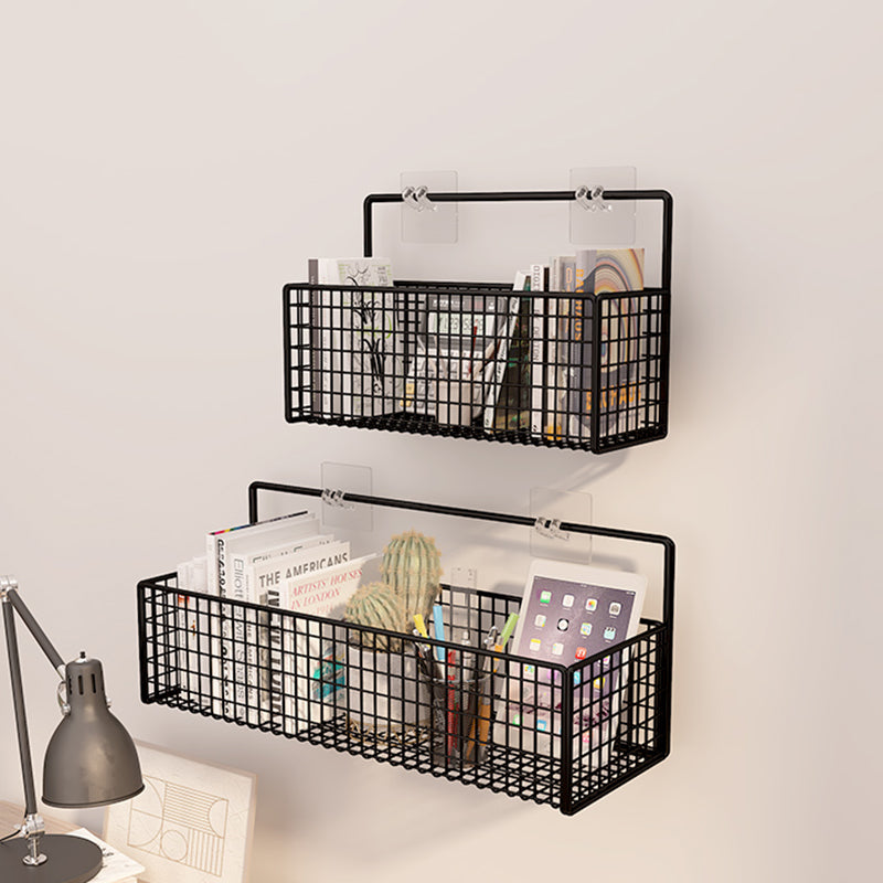 Modern Metal Floating Bookcase 6-inch Wide Wall Mounted Book Shelf