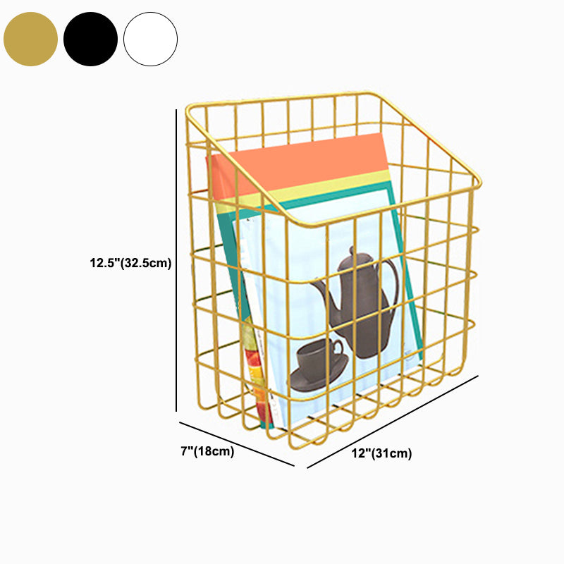 Modern Metal Floating Bookcase 6-inch Wide Wall Mounted Book Shelf