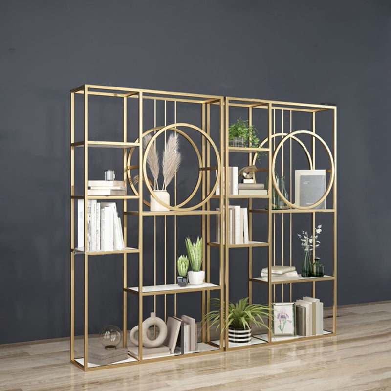 Metal Rectangle Storage Bookshelf Scandinavian Home Office Bookcase