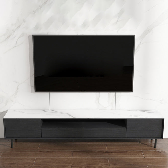 Home TV Storage Modern Rectangle TV Cabinet with Splayed Metal Legs