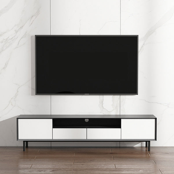 Home TV Storage Modern Rectangle TV Cabinet with Splayed Metal Legs