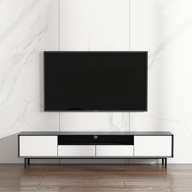 Home TV Storage Modern Rectangle TV Cabinet with Splayed Metal Legs