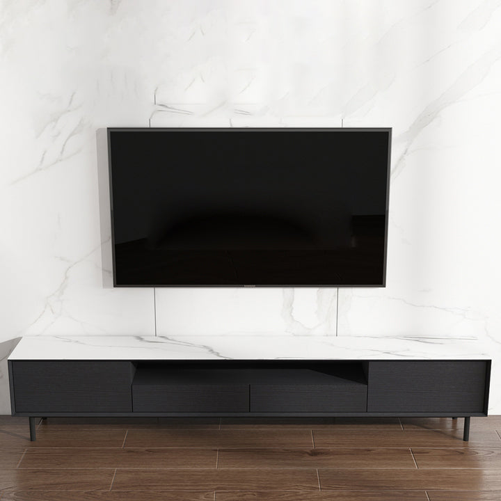 Home TV Storage Modern Rectangle TV Cabinet with Splayed Metal Legs