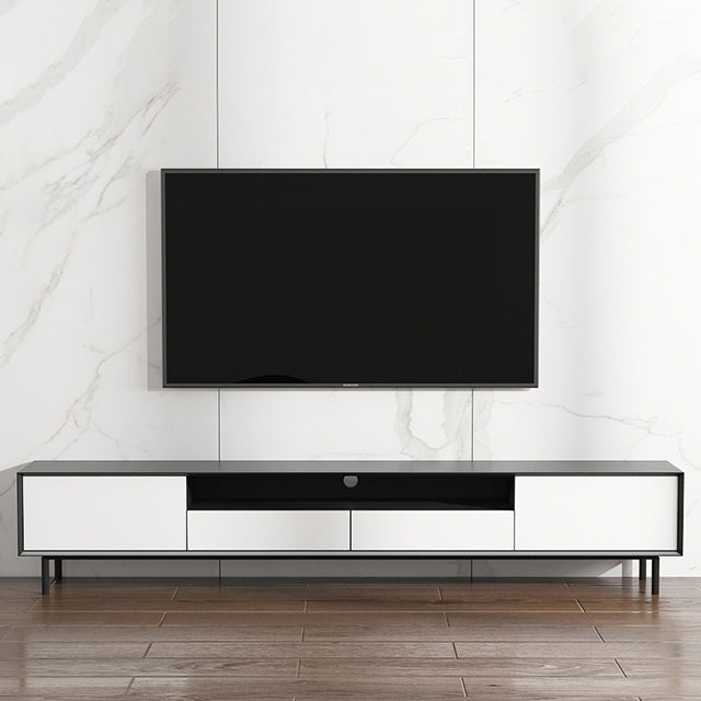 Home TV Storage Modern Rectangle TV Cabinet with Splayed Metal Legs