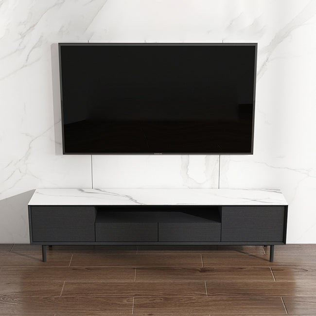 Home TV Storage Modern Rectangle TV Cabinet with Splayed Metal Legs