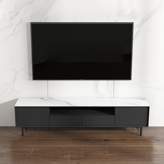 Home TV Storage Modern Rectangle TV Cabinet with Splayed Metal Legs