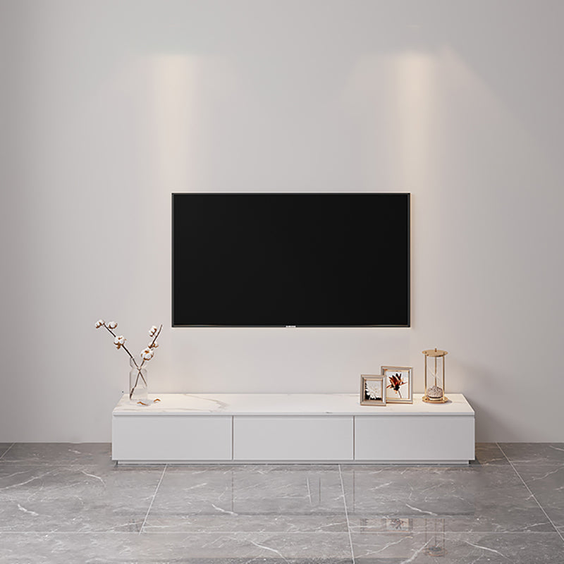 Modern Enclosed Storage TV Cabinet Home TV Console with Drawers