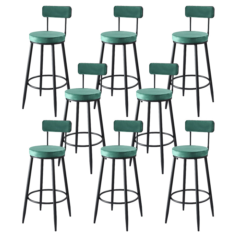 Indoor Round Counter Stool Industrial Upholstered Counter Height Stool