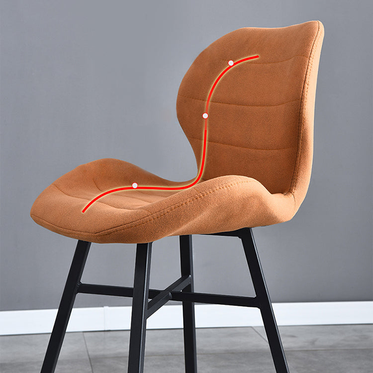 Industrial Style Bar Stool Leather Counter Bar Stool with Metal Legs for Home