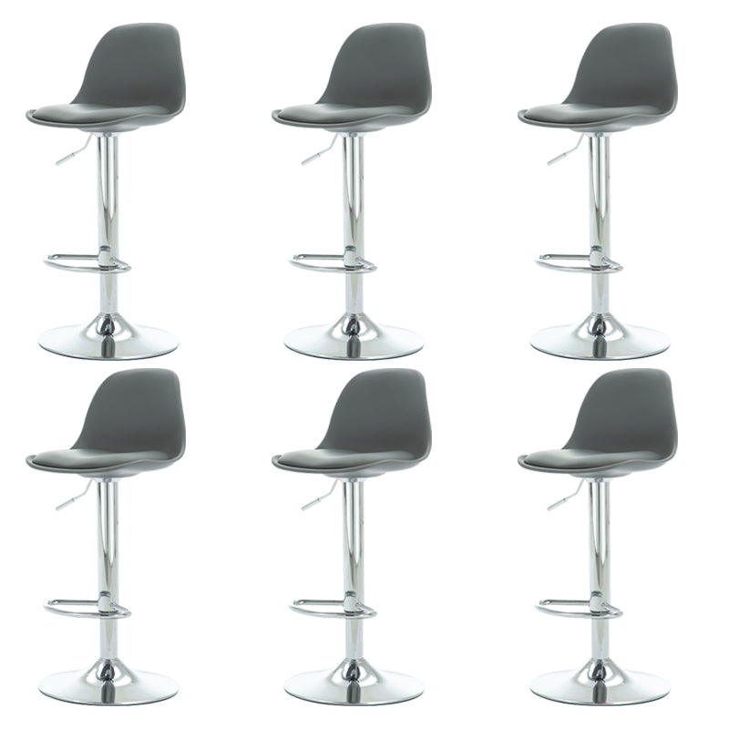 Contemporary Liftable Bar Stool Metal Counter Bar Stool with Metal Legs