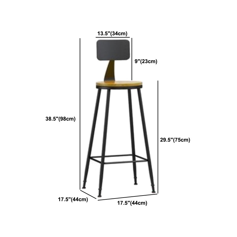 1/5 Pieces Industrial Iron Bar Table Set Rectangle Pine Wood Top Bistro Set with Footrest