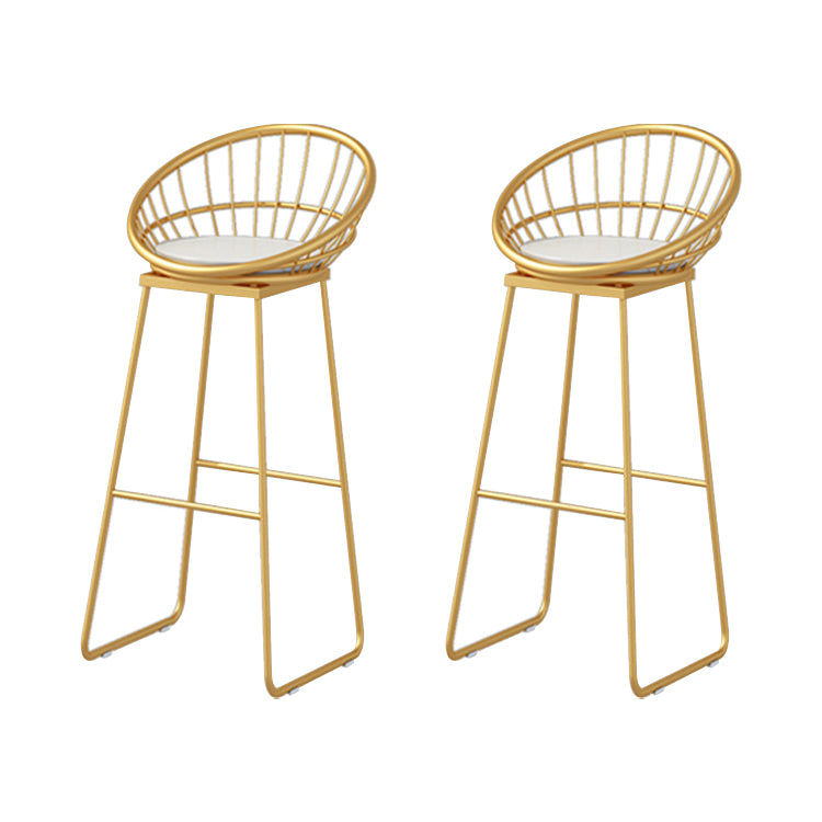 Glam Rectangle Bar Pub Table Set 1/2/5/9 Pieces White and Gold Counter Set